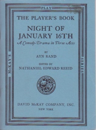 Item #1018 Night of January 16th: A Comedy-Drama in Three Acts. Ayn Rand