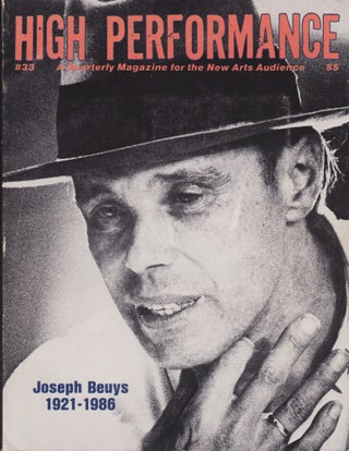 Item #1076 [Beuys Issue] High Performance #33 (Vol. 9, No. 1). Steven Durland