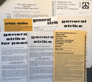Collection of Ephemera on the General Strike for Peace