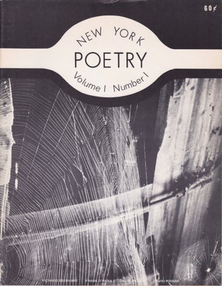 Item #1968 New York Poetry [Volume 1, Number 1]. Steven Roday, Richard Monaco, Publisher,...