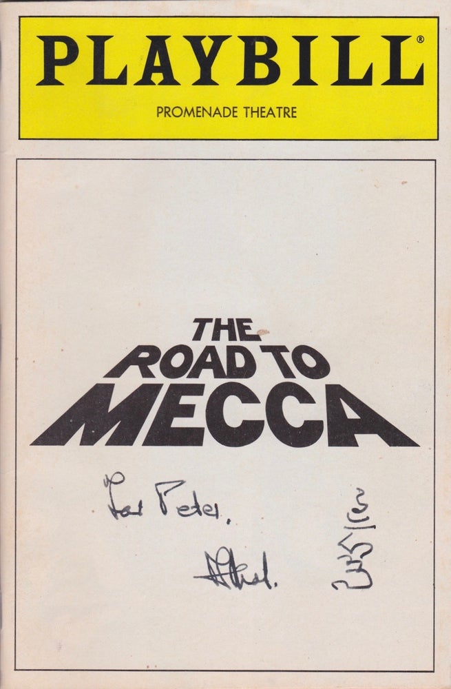 Item #1976 The Road to Mecca [Playbill, Vol. 88, No. 4]. Athol Fugard.