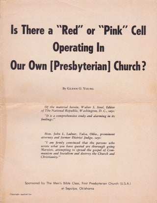Item #2306 Is There a "Red" or "Pink" Cell Operating In Our Own...