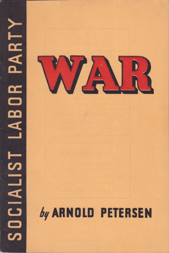 Item #2352 War. Arnold Petersen.