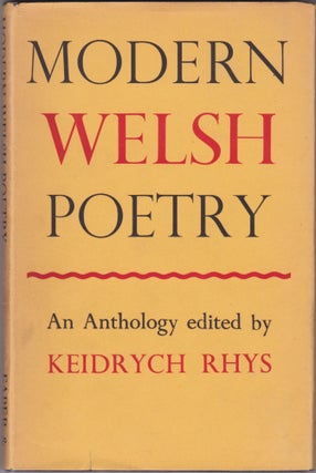 Item #2509 Modern Welsh Poetry. Keidrych Rhys
