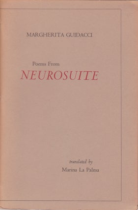 Item #2549 Poems From Neurosuite. Margherita Guidacci