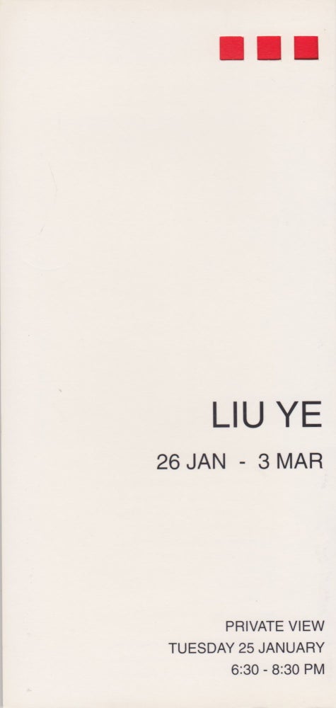 Item #2589 Liu Ye [and] Mao Yan