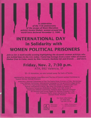 Item #2704 International Day in Solidarity with Women Political Prisoners