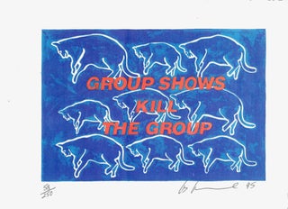 Item #2874 Group Shows Kill the Group. Les Levine