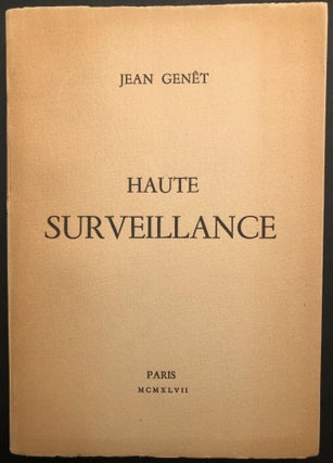 Item #604 Haute Surveillance [Deathwatch]. Charles Boyer's copy, Jean Genet