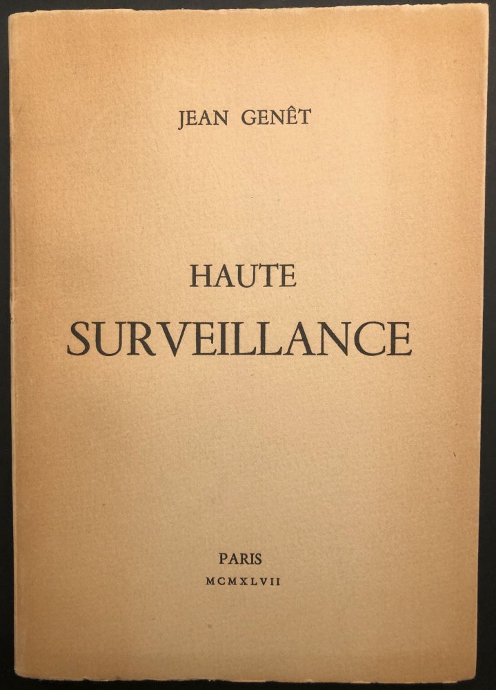 Item #604 Haute Surveillance [Deathwatch]. Charles Boyer's copy, Jean Genet.