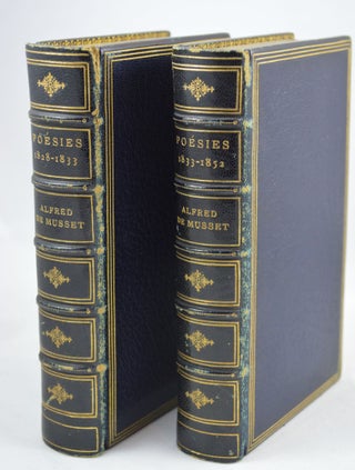Item #636 Oeuvres de Alfred de Musset: Poésies 1828-1833 and 1833-1852. Alfred De Musset