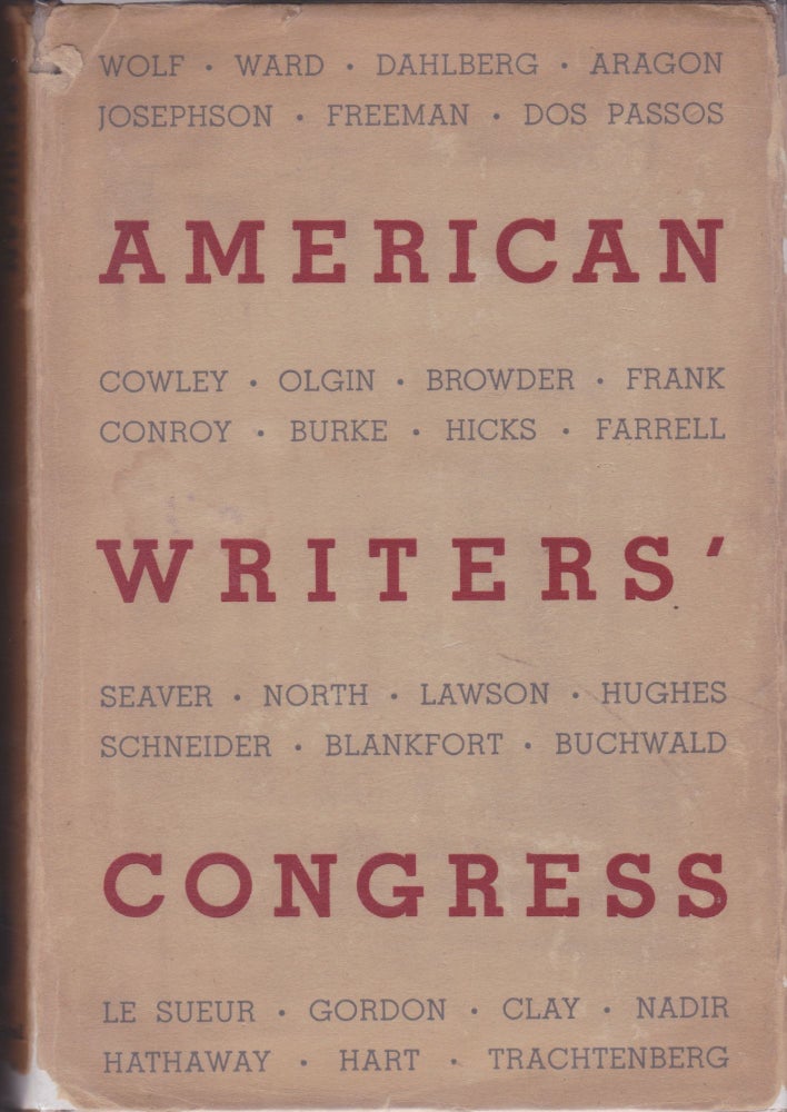 Item #671 [Radicalism] American Writers' Congress. Henry Hart.